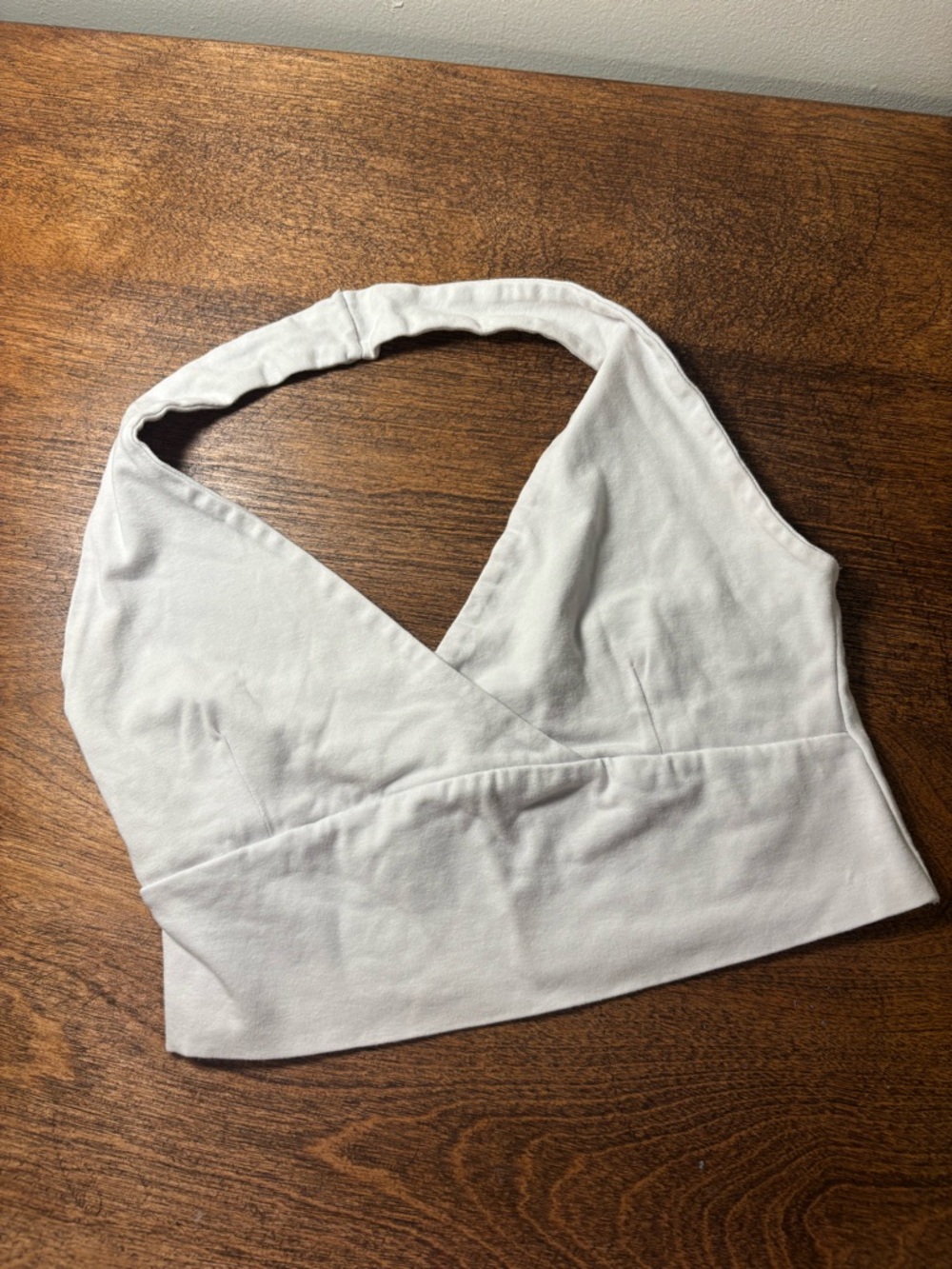 Subdued White Halter Top (Purchased in Florence, Italy 🇮🇹)